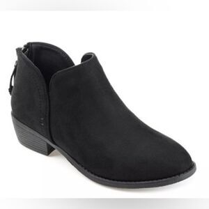 Journee Collection Black Ankle Booties